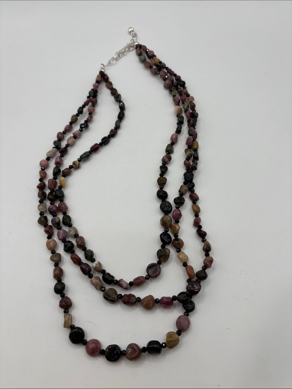 Jay King DTR Tourmaline Spinel 18-21” Multi Strand Necklace Adjustable